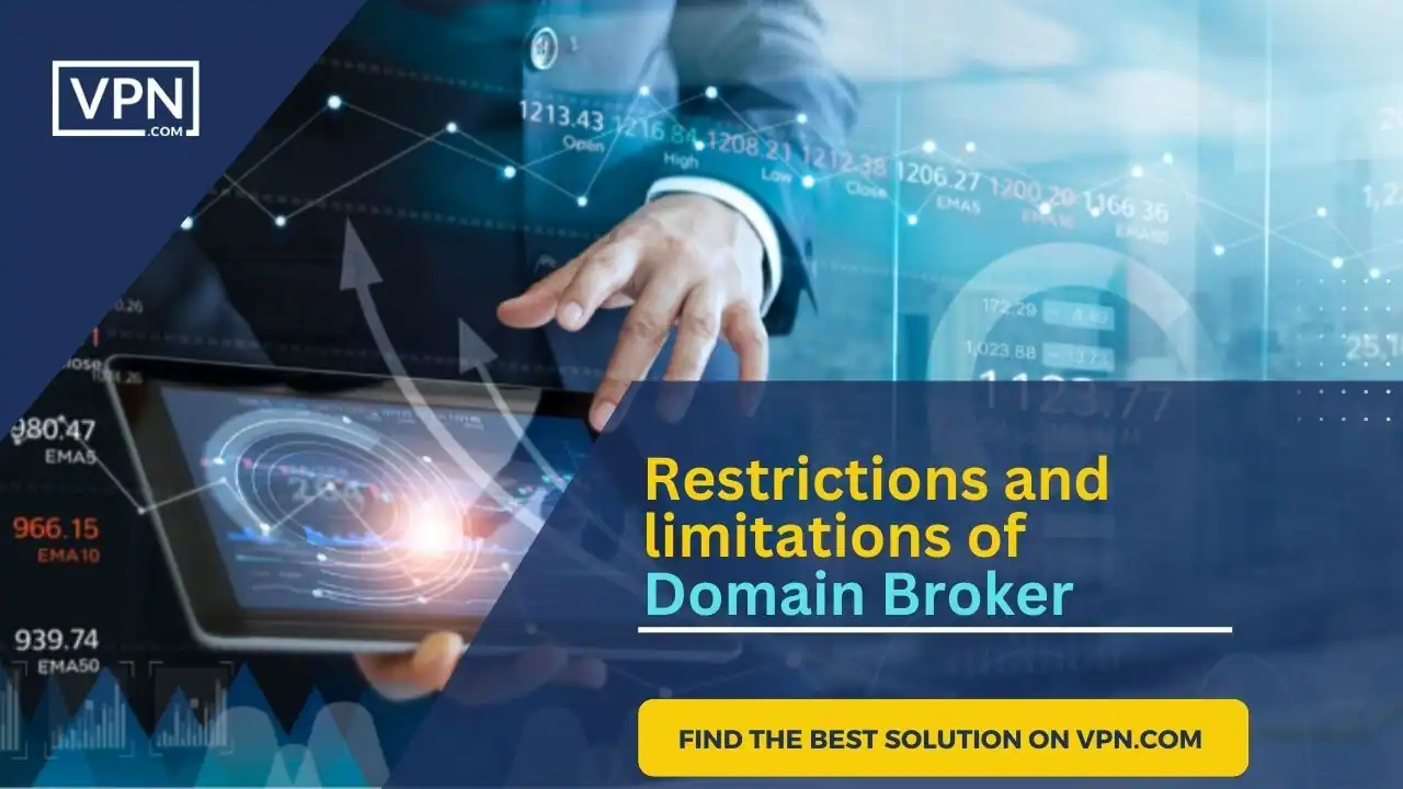 The Image show that Restrictions and limitations of Domain Broker