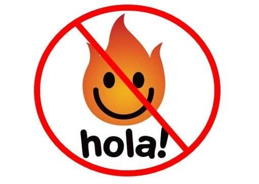 Don't use hola! VPN