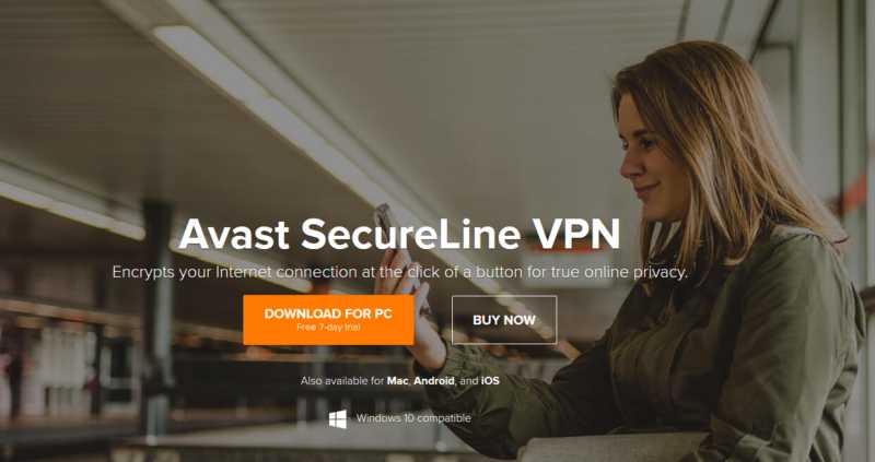 Woman using Avast SecureLine VPN on her mobile phone