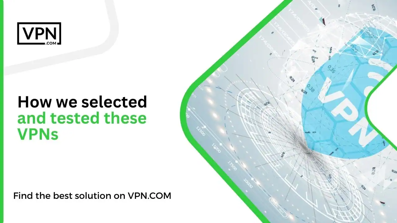 How we selected and tested these VPNs