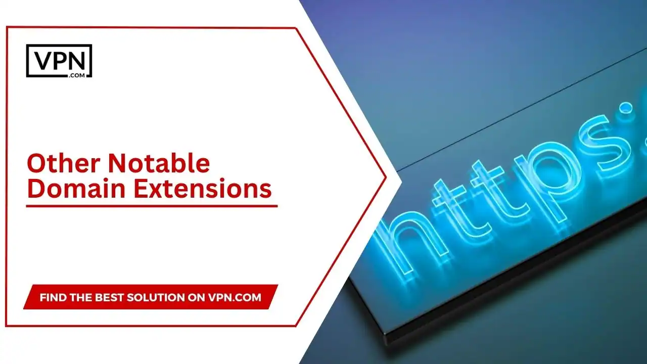 in this image text shows here Other Notable Domain Extensions