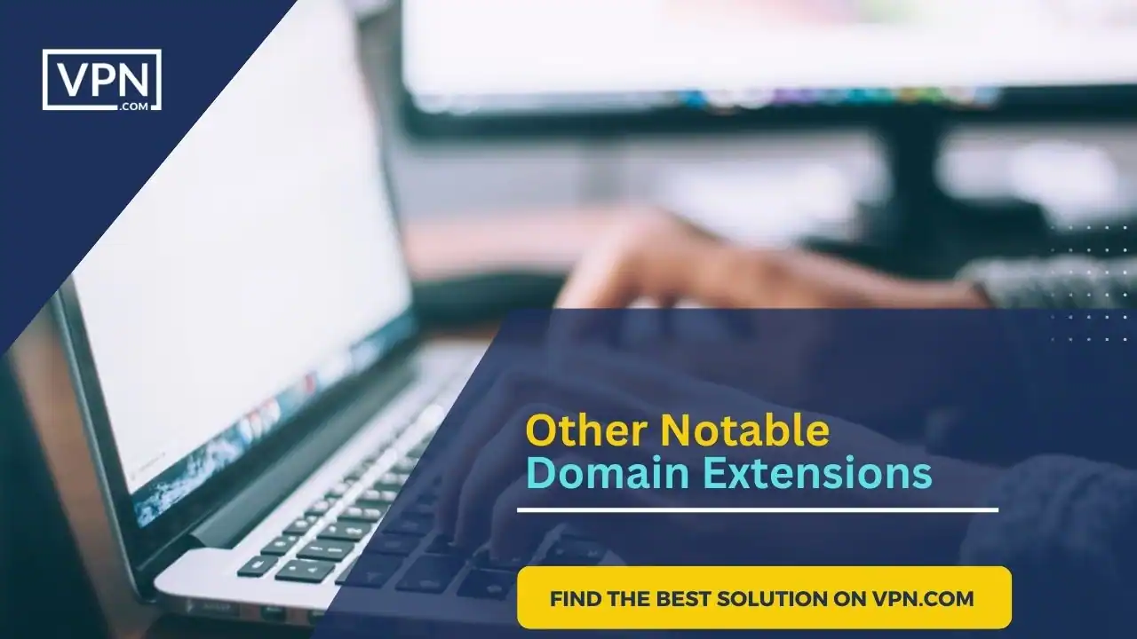 the image text shows here " Other Notable Domain Extension"