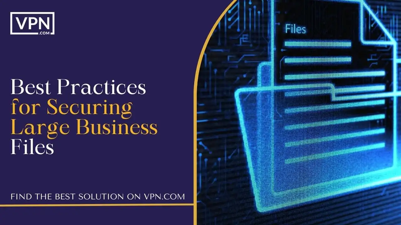 Best Practices for Securing Large Business Files