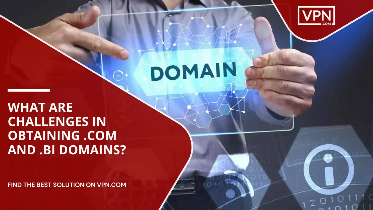 Challenges In Obtaining .com And .bi Domains