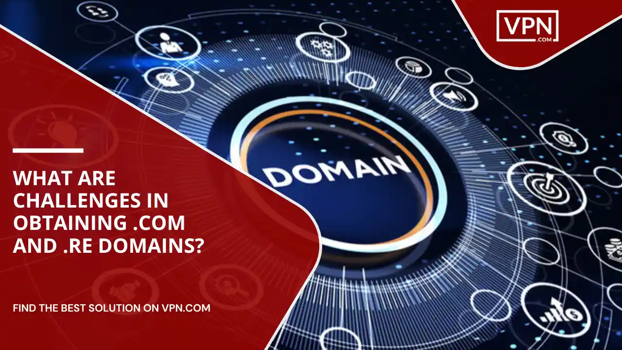 Challenges In Obtaining .com And .re Domains