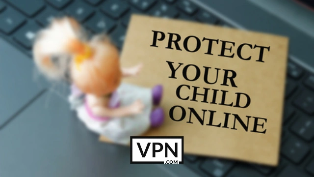 El texto de la imagen dice: Proteja a su hijo en Internet.