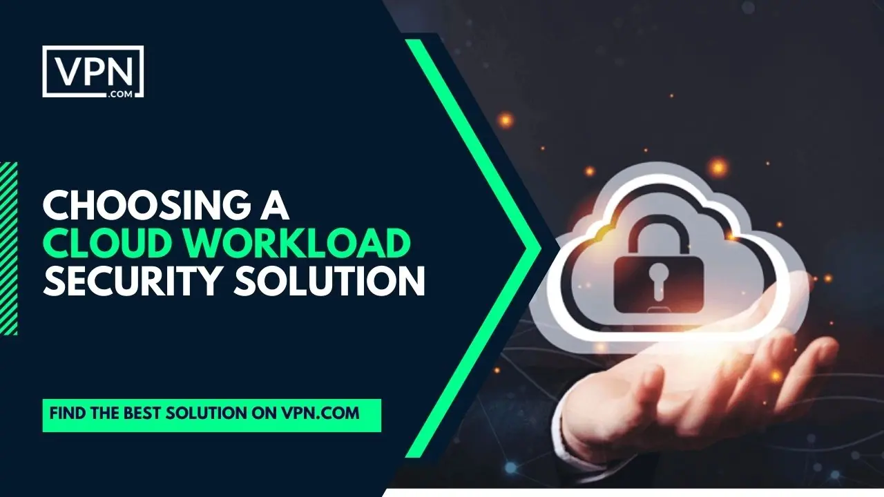 Choosing a cloud workload security solution with side internal icon shows a cloud with protection lock inside.