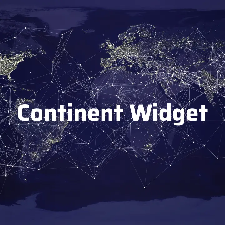 The image says, continent widget for free on VPN.com