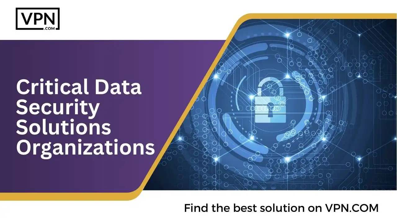 Critical Data Security Solutions Organizations