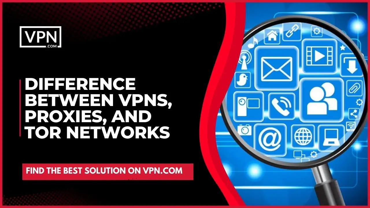 VPN For Internet Privacy and get aware of Difference Between VPNs, Proxies, And Tor Networks