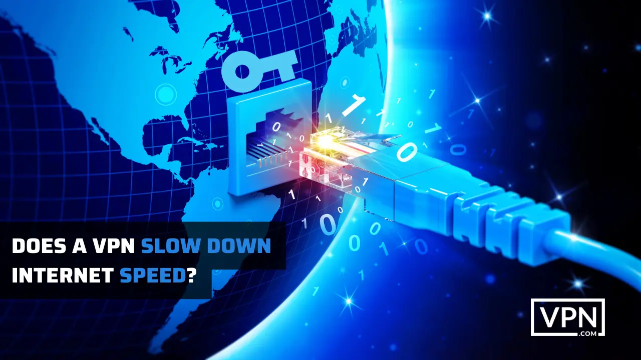 picture is telling that how a vpn can slow speed of your internet