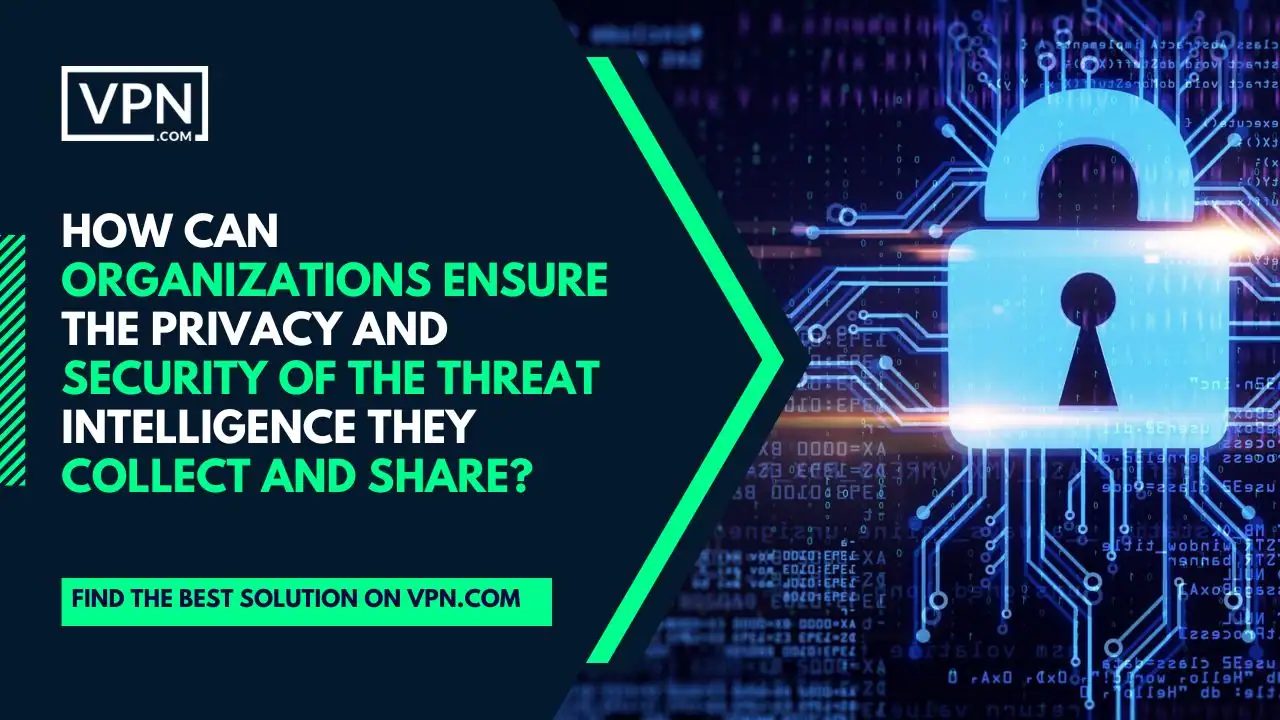 How can organization ensure the privacy and security of cyber threat intelligence.