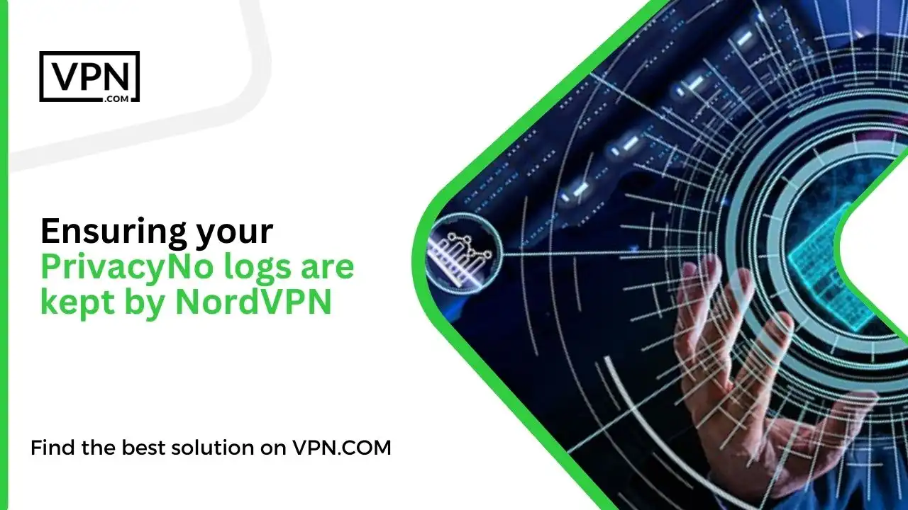 Ensuring your Privacy No logs are kept by NordVPN
