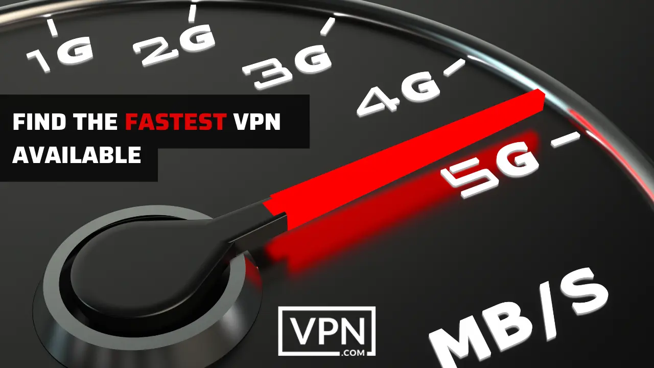 picture is telling that how can you find the fastest vpn on internet