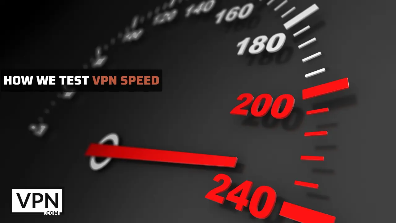 picture is howing a speedo meter which is directing that how can we measure or test Any vpns speed