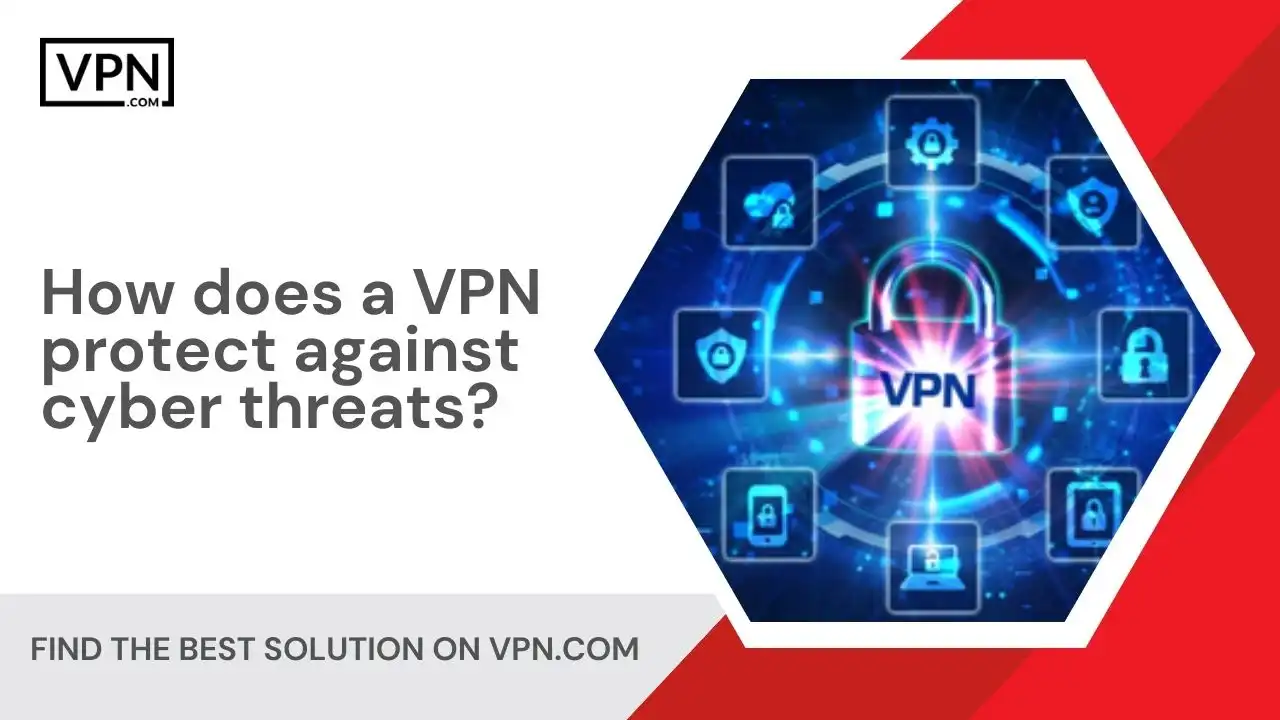 How does a VPN protect against cyber threats