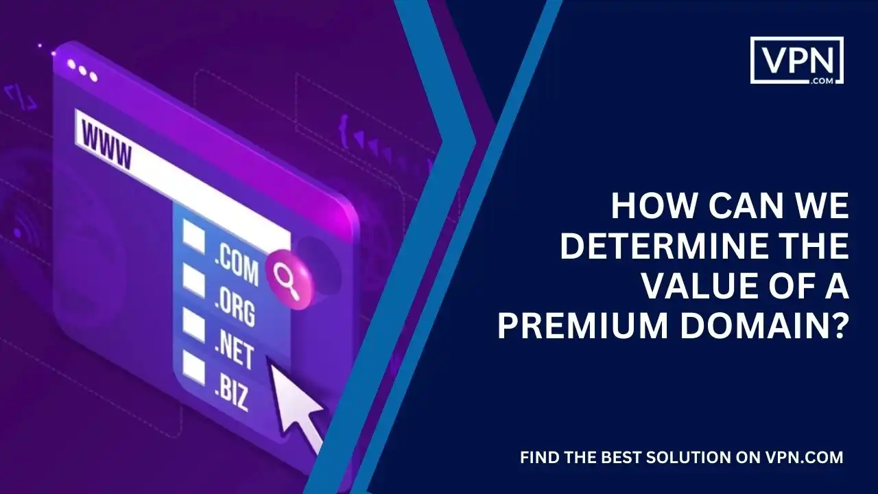How to determine the value of a premium domain