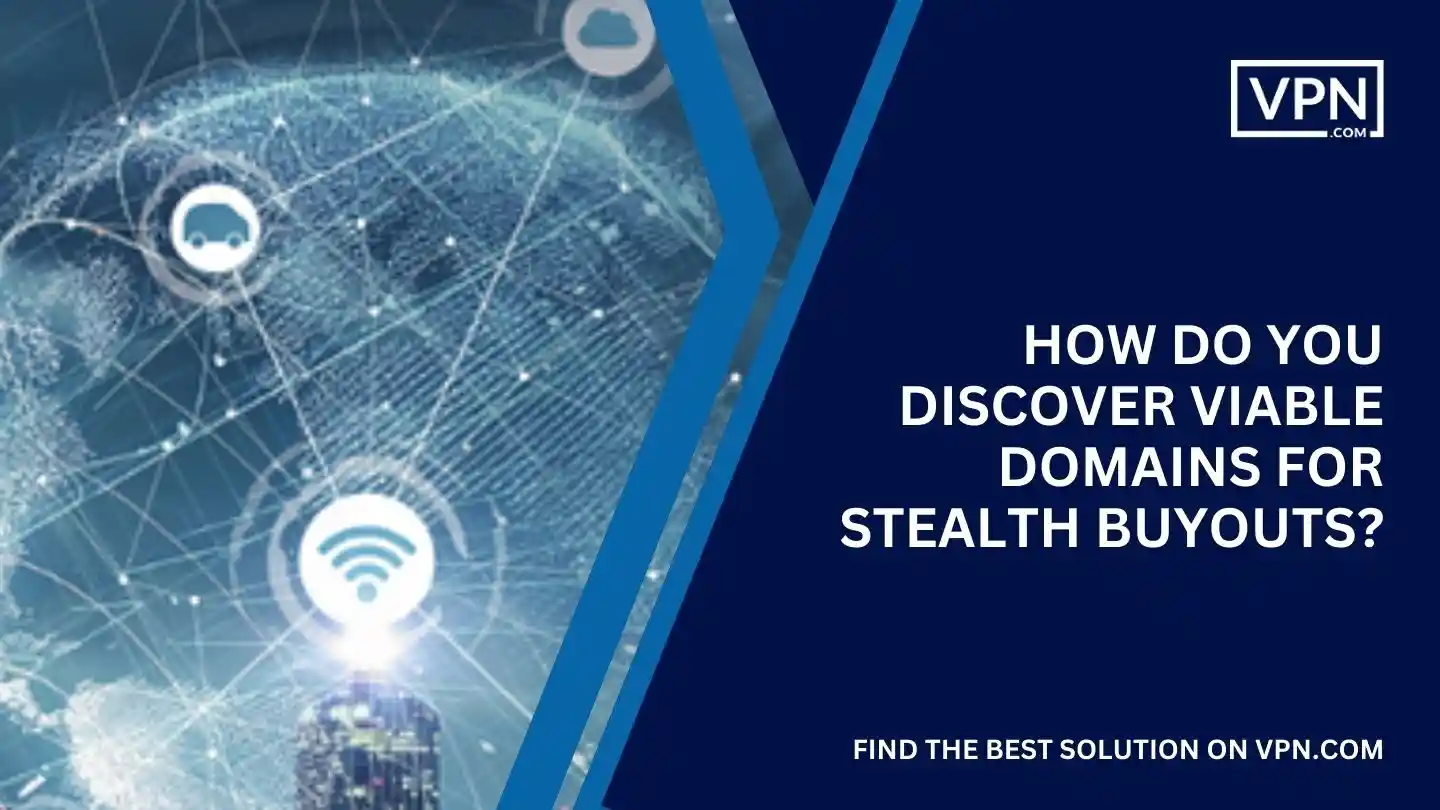 discover viable domains for stealth buyouts