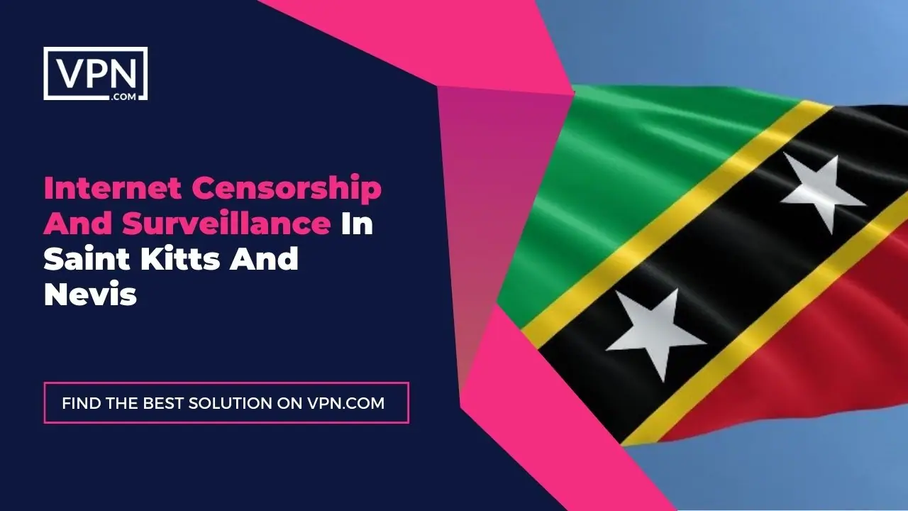 Internet Censorship And Surveillance In Saint Kitts And Nevis and the side icon shows the flag of the Saint Kitts And Nevis