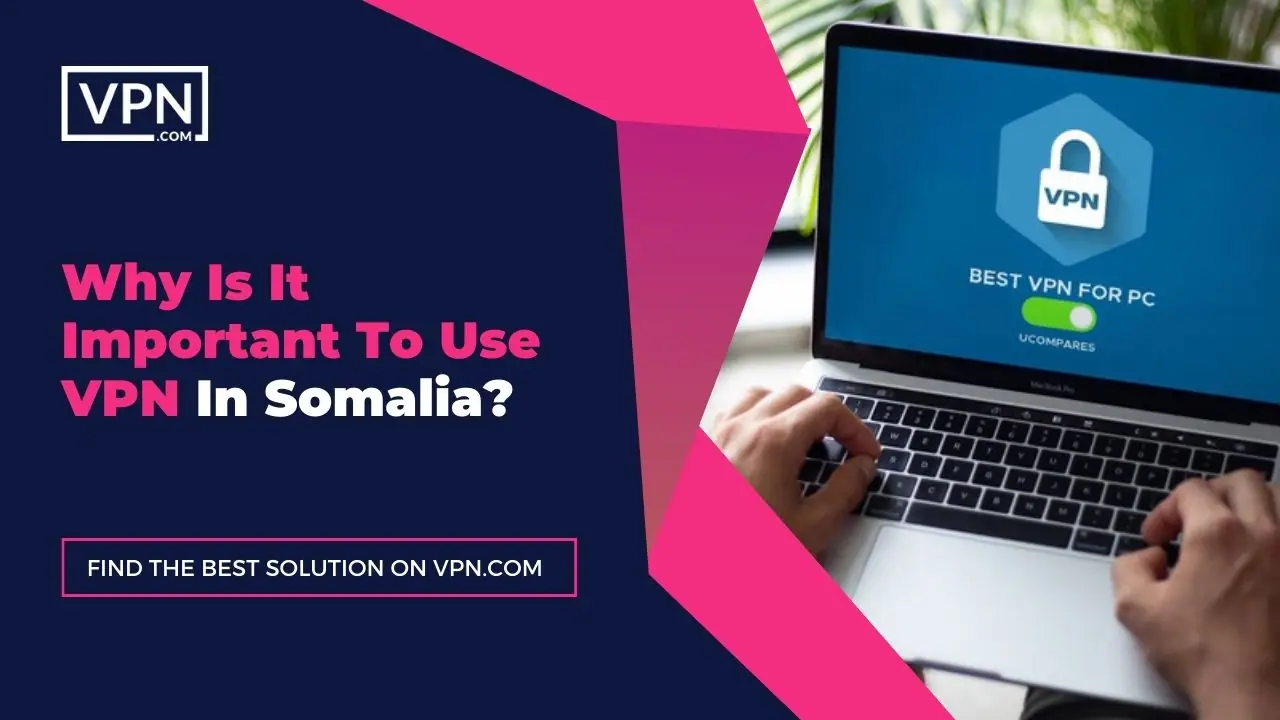 the text in the image shows Why Is It Important To Use VPN In Somalia