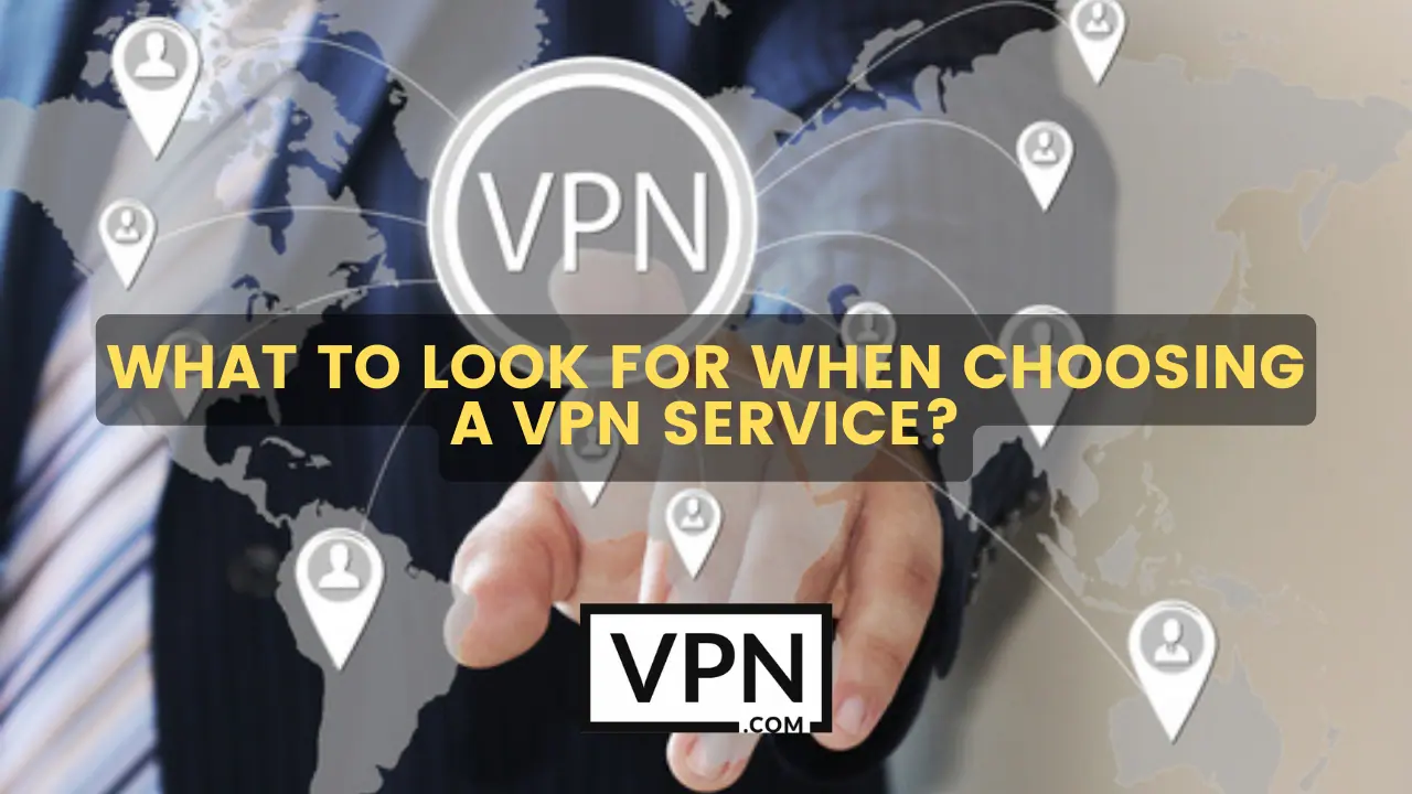 O texto na imagem diz, o que procurar ao escolher um serviço VPN e o meu fornecedor de Internet pode ver o meu VPN.