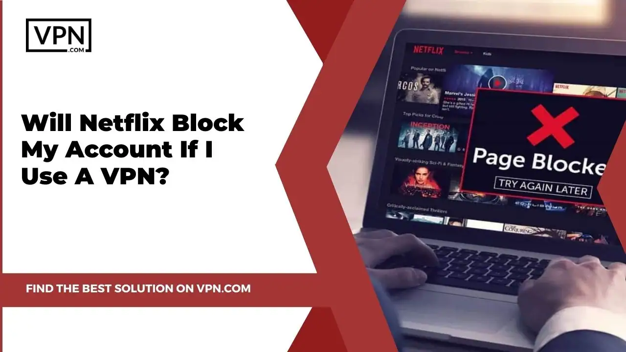 the text in the image shows Will Netflix Block My Account If I Use VPN