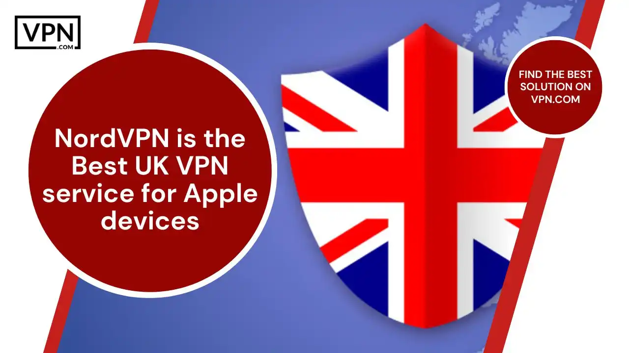 NordVPN is the Best UK VPN service for Apple devices