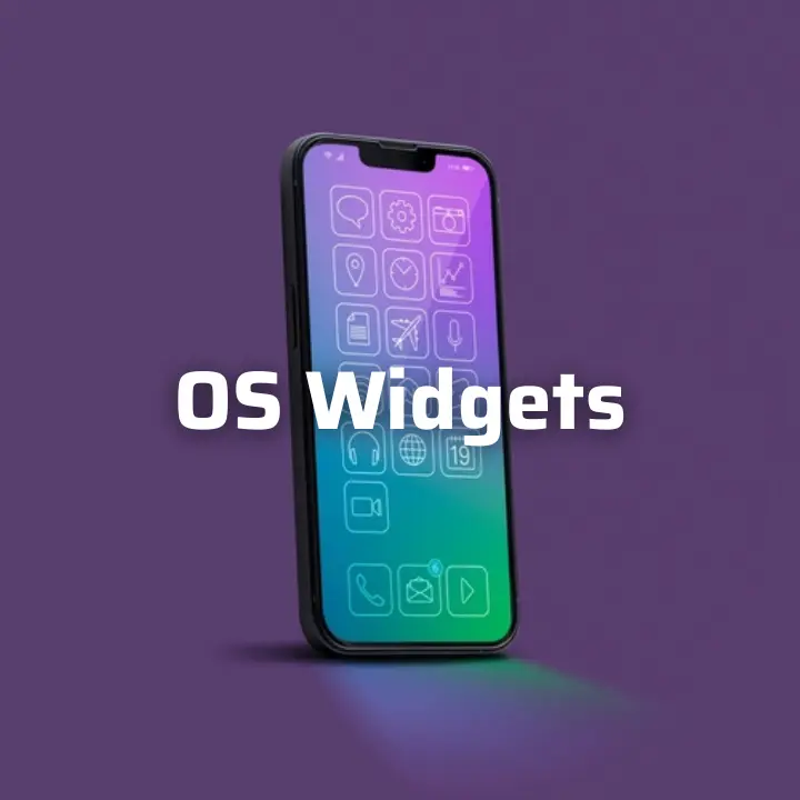 Widgets OS grátis para uso