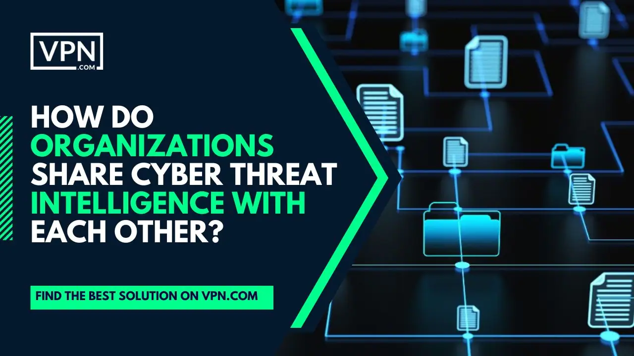 How do organizations share cyber threat intelligence with each other?