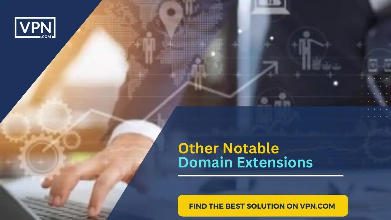 The text in the image show that Other Notable Domain Extensions