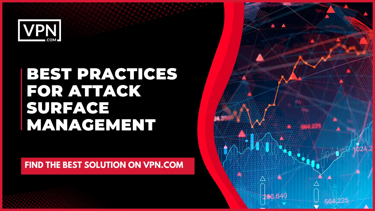 Best practices for attack surface management with side icon shows a statistics lines for best practices.