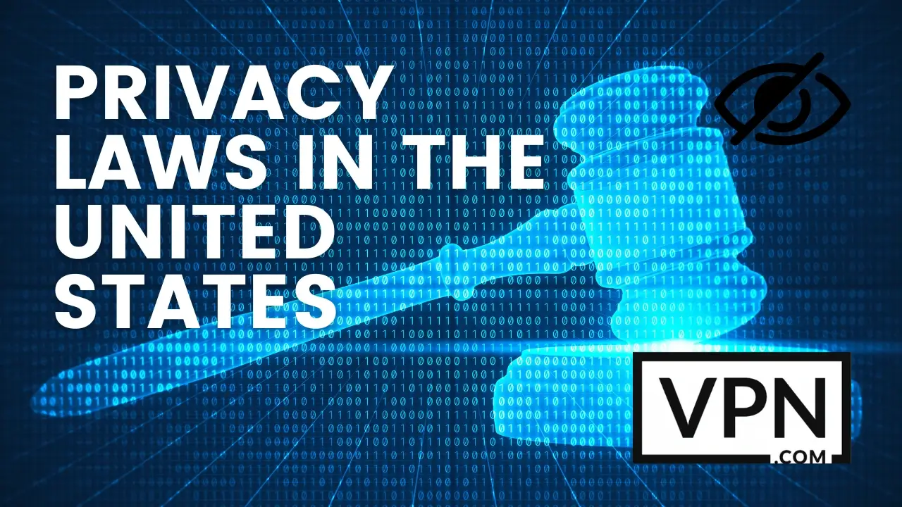 El texto en la imagen muestra, Leyes de privacidad en los Estados Unidos