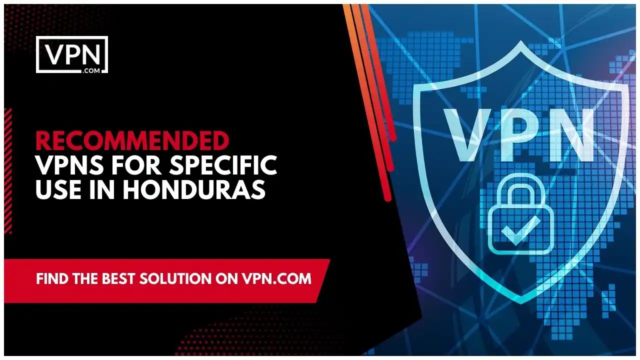 Recommended VPNs For Specific Use In Honduras and he side icon shows the VPN animation