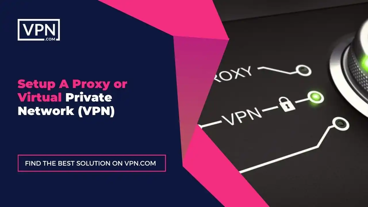Setup A Proxy Or Virtual Private Network to register an anonymous domain