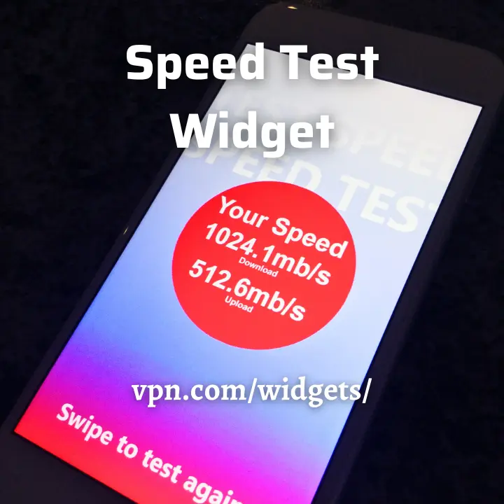 Use speed test widget for your website