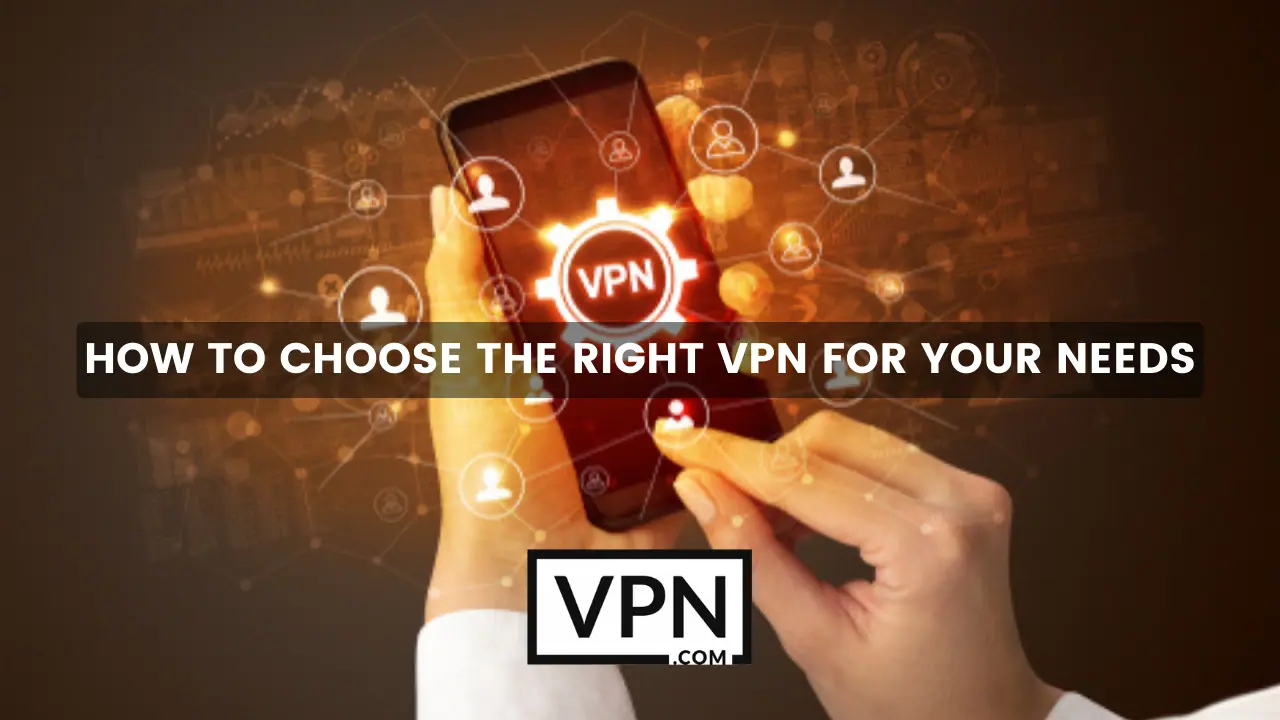 El texto de la imagen dice, cómo elegir la VPN más rápida para su necesidad