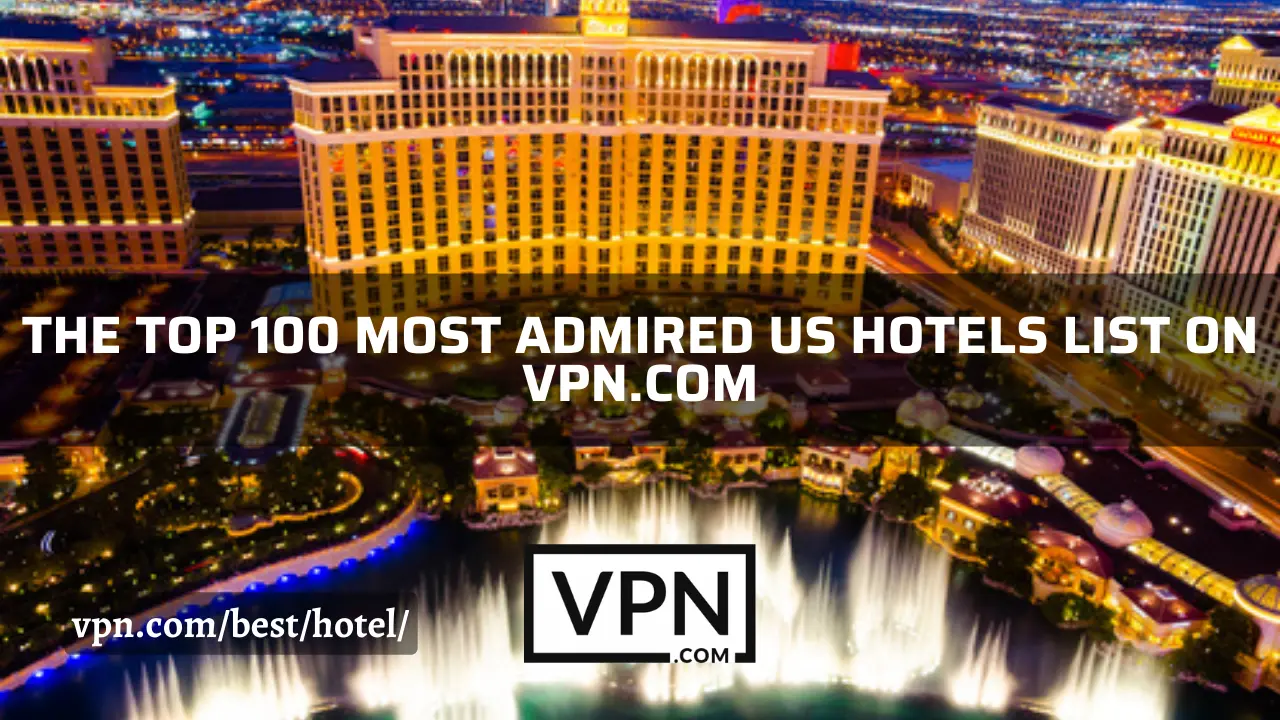 Los 100 hoteles estadounidenses más admirados en VPN.com