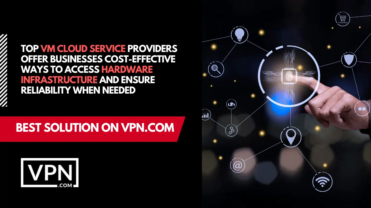 The text in the image says, best VM cloud providers for cost effective business