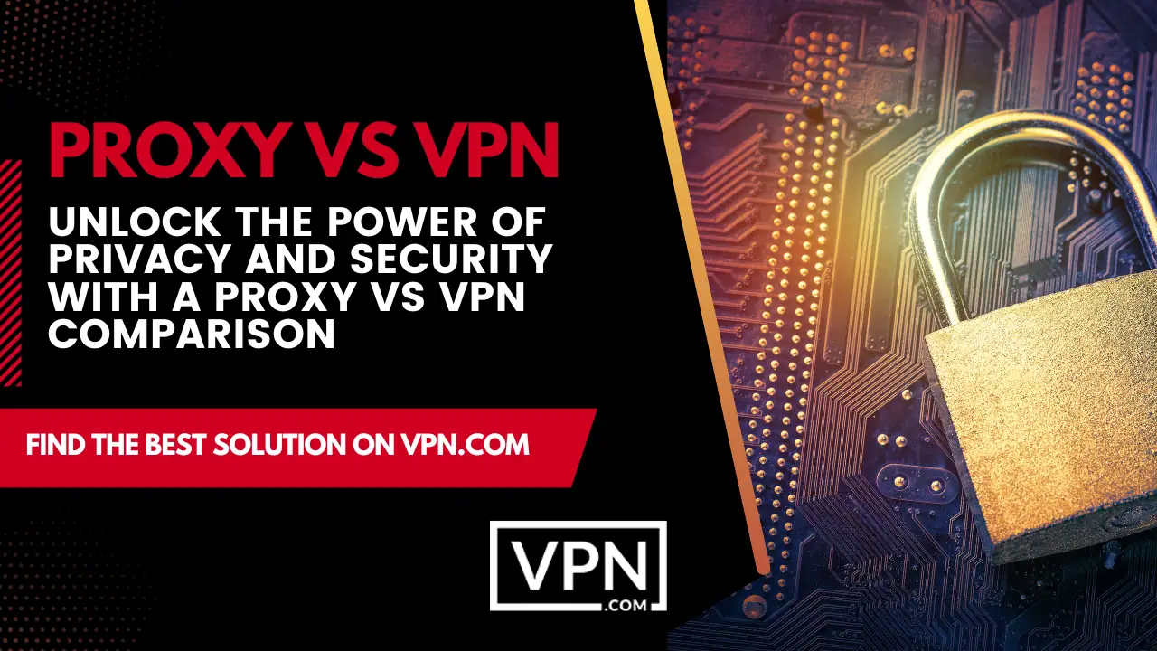 This image shows the difference between Proxy vs VPN.