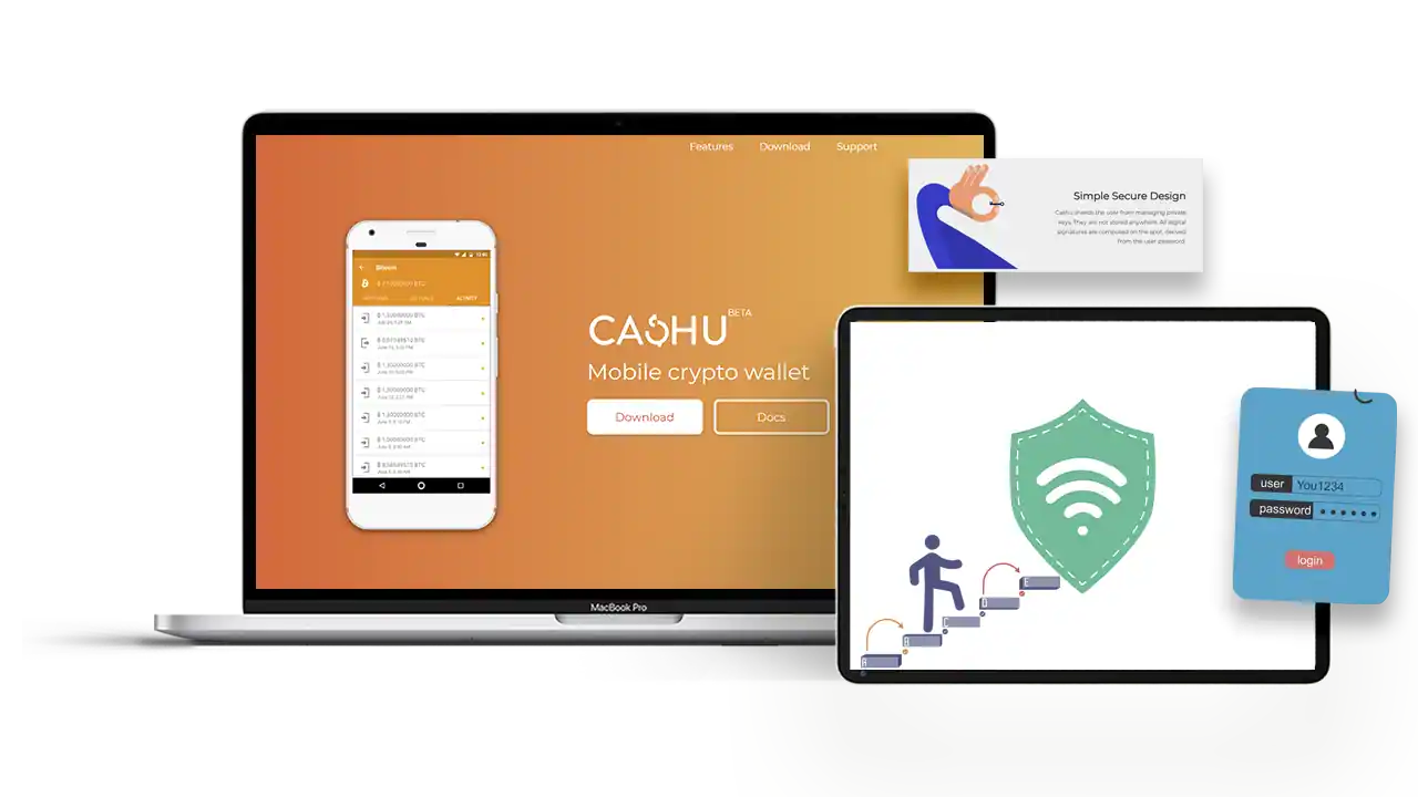 Cashu mobile crypto wallet for VPNs that accept Cashu.