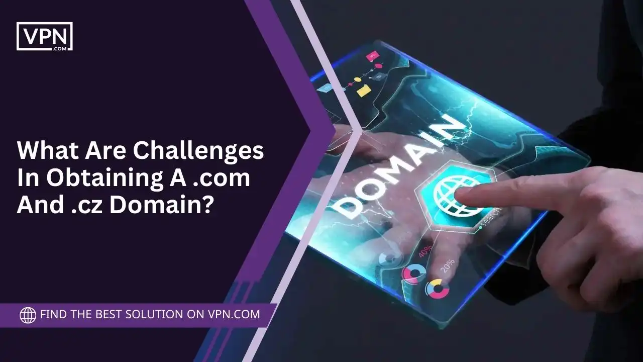 Challenges In Obtaining A .com And .cz Domain