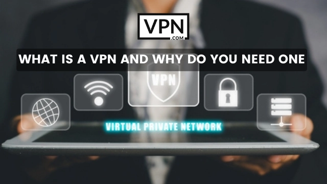 El texto de la imagen dice. ¿cuál es la VPN más segura y por qué necesitas una?