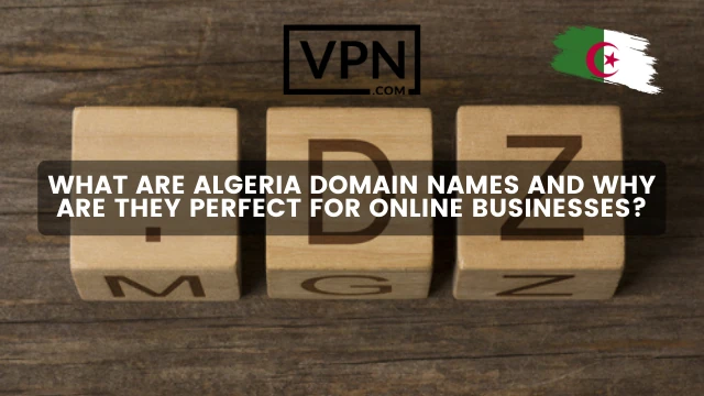 The text in the image says, what is Algeria domain name and the background image shows blocks on which .dz domain written