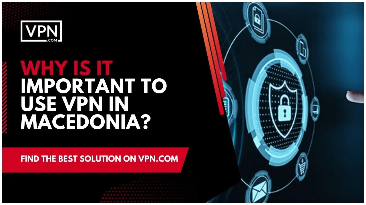 the text in the image shows Why Is It Important To Use VPN In Macedonia