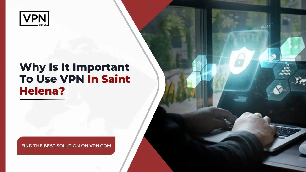 the text in the image shows Why Is It Important To Use VPN In Saint Helena