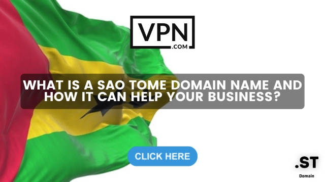 Sao Tome Domain Names with call to action button in the image