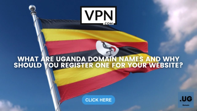 Uganda Domain Names with call to action button in the image